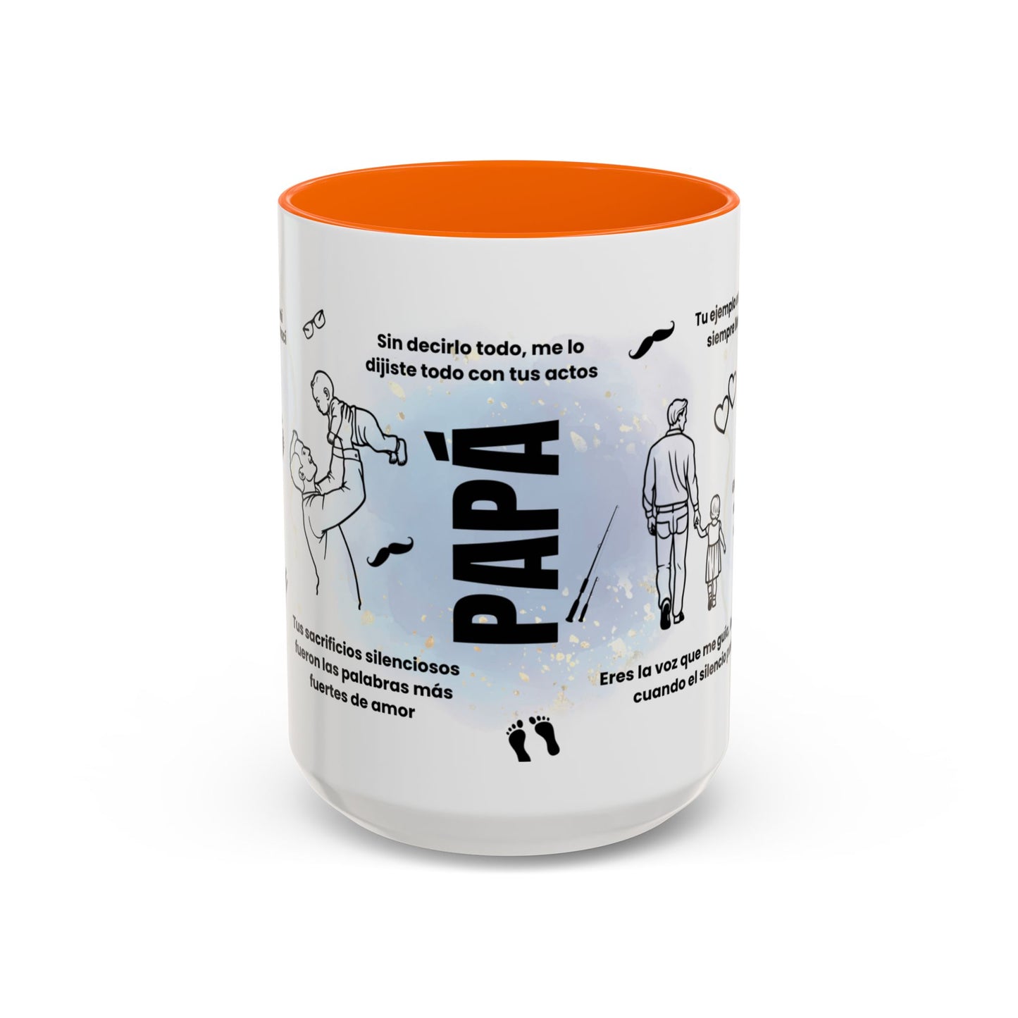 Papá Coffee Mug - Unique Dad Gift for Father's Day, Birthday, or Inspirational Moments, Black Accent Ceramic Cup - Nefty Creations