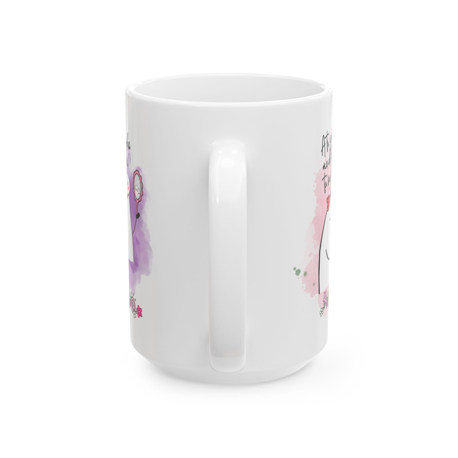 Whimsical Ceramic Mug - Cute Illustration for Coffee Lovers, Gift for Friends, Unique Home Decor, Tea Mug, Funny Gift Ideas - Nefty Creations