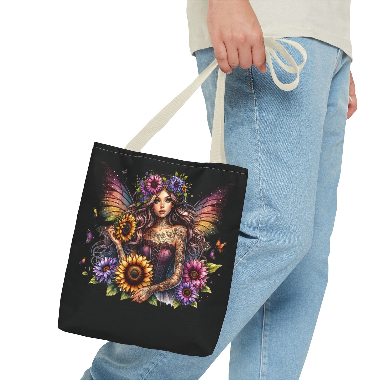 Gothic Fantasy Floral Tote Bag - Perfect for Everyday Use