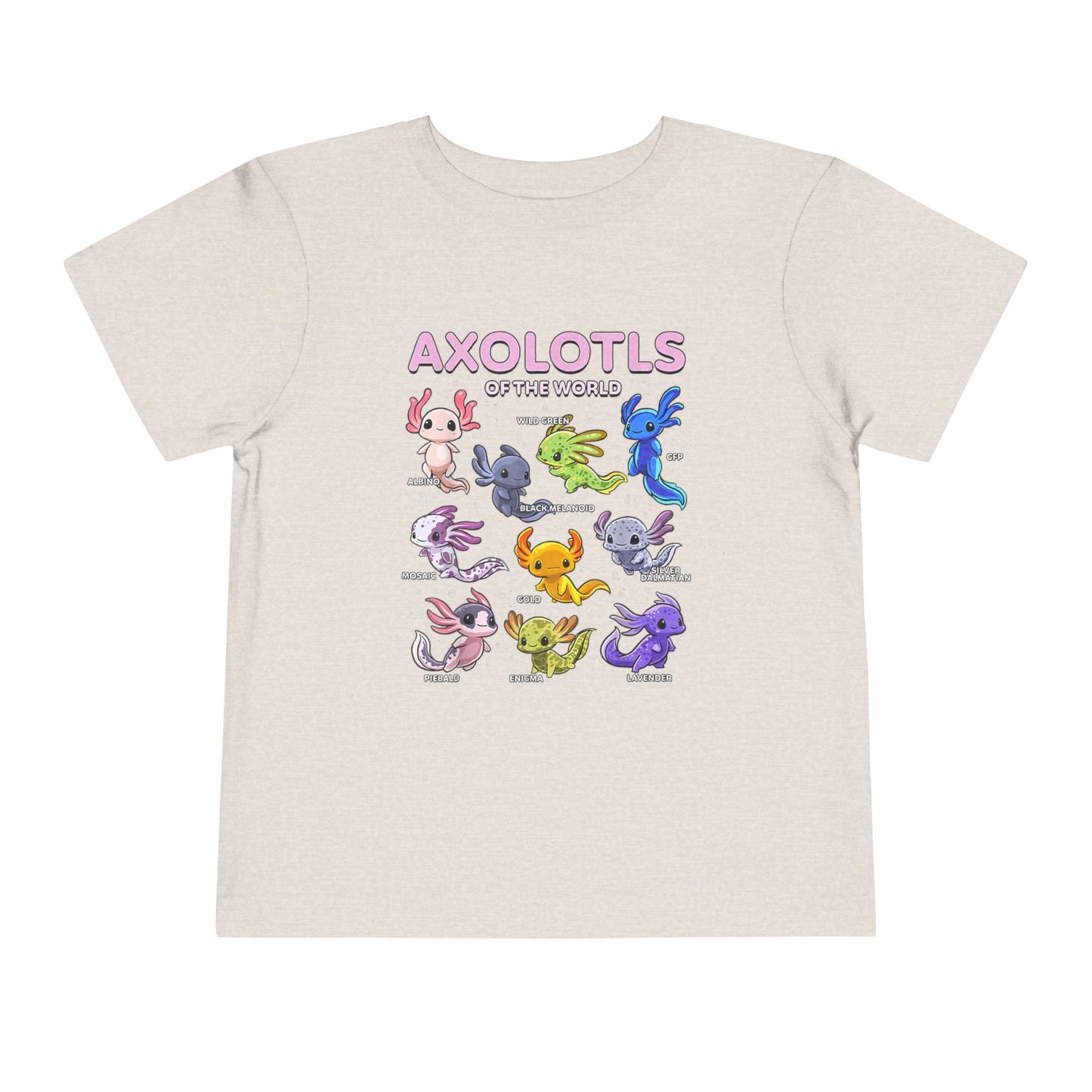 Axolotl Toddler Short Sleeve Tee - Nefty Creations