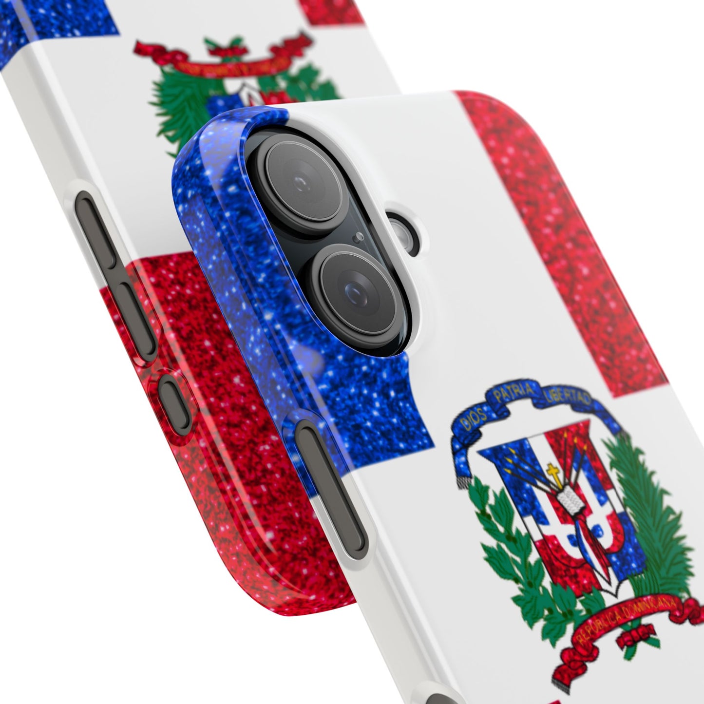 Glitter Dominican Republic Slim Phone Case - Celebrate Your Heritage in Style