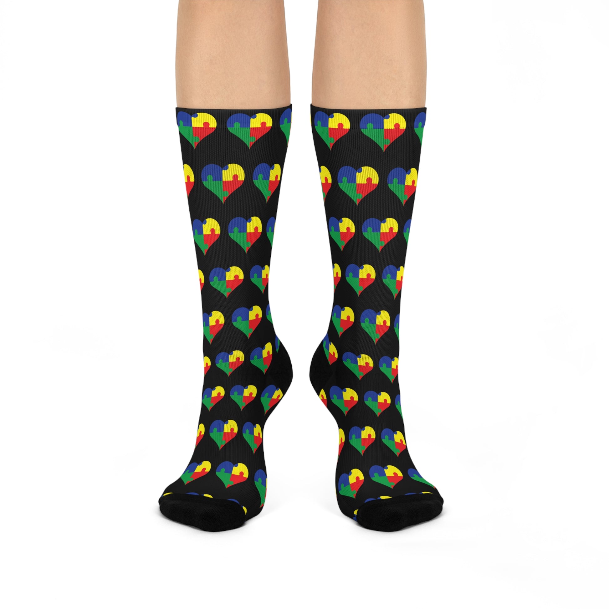 Colorful Heart Socks - Nefty Creations