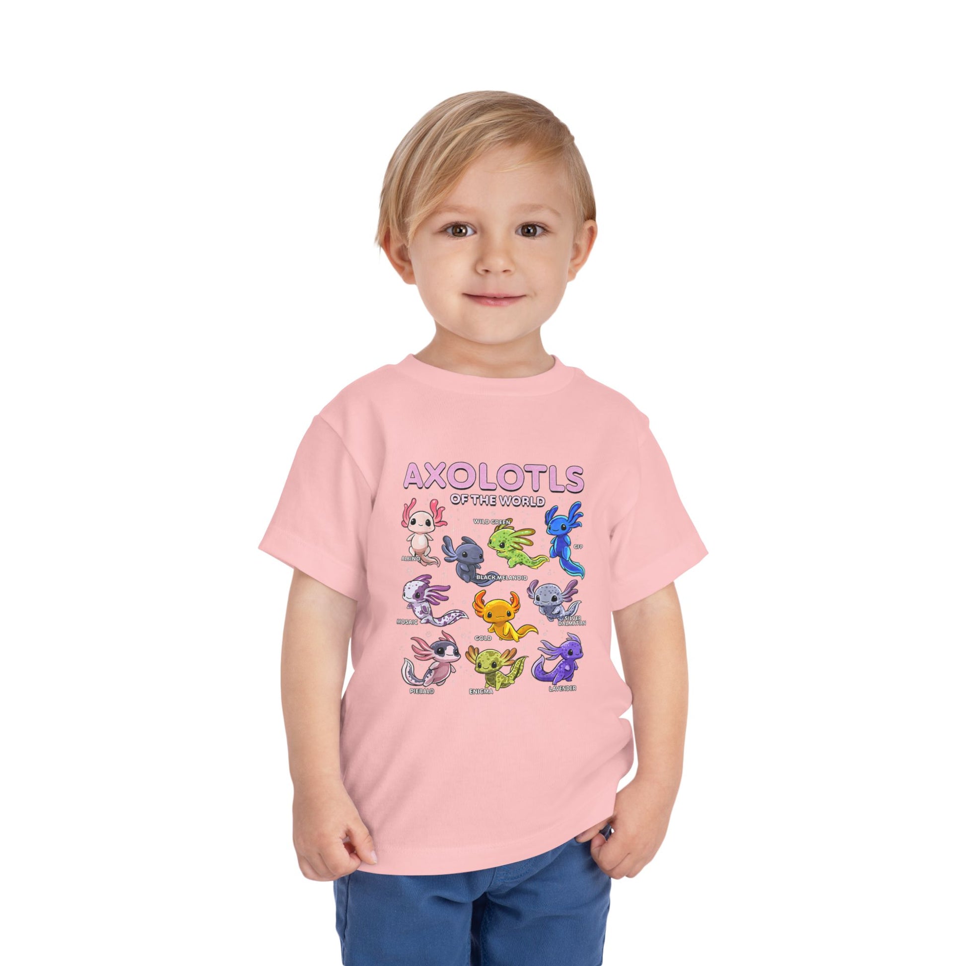Axolotl Toddler Short Sleeve Tee - Nefty Creations