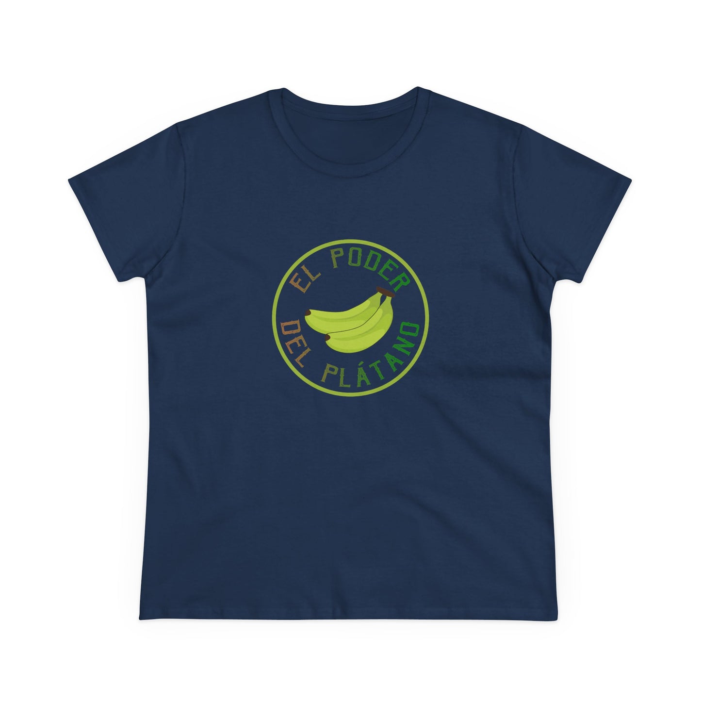Eco-Friendly Women's Tee - "El Poder del Plátano" Design - Nefty Creations