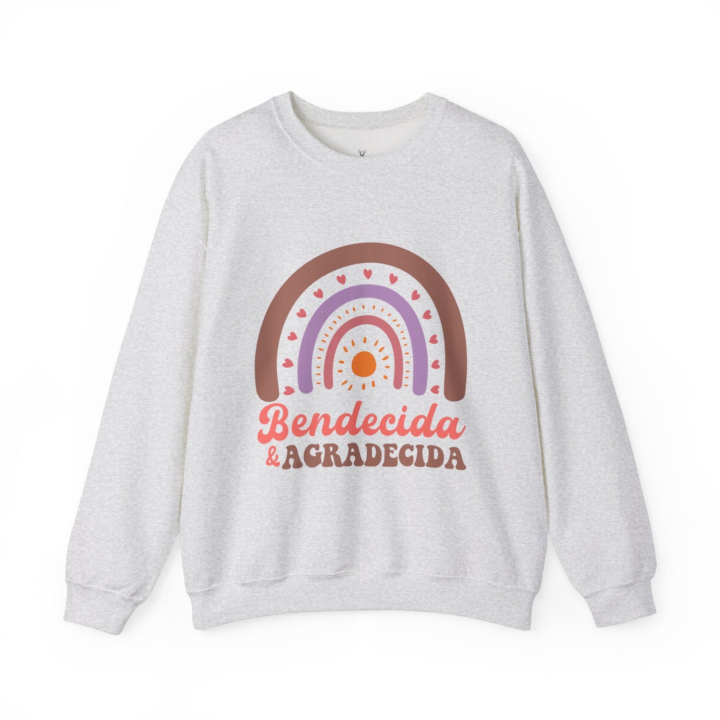 Bendecida & Agradecida Crewneck Sweatshirt - Cozy Unisex Sweater with Positive Vibes - Nefty Creations