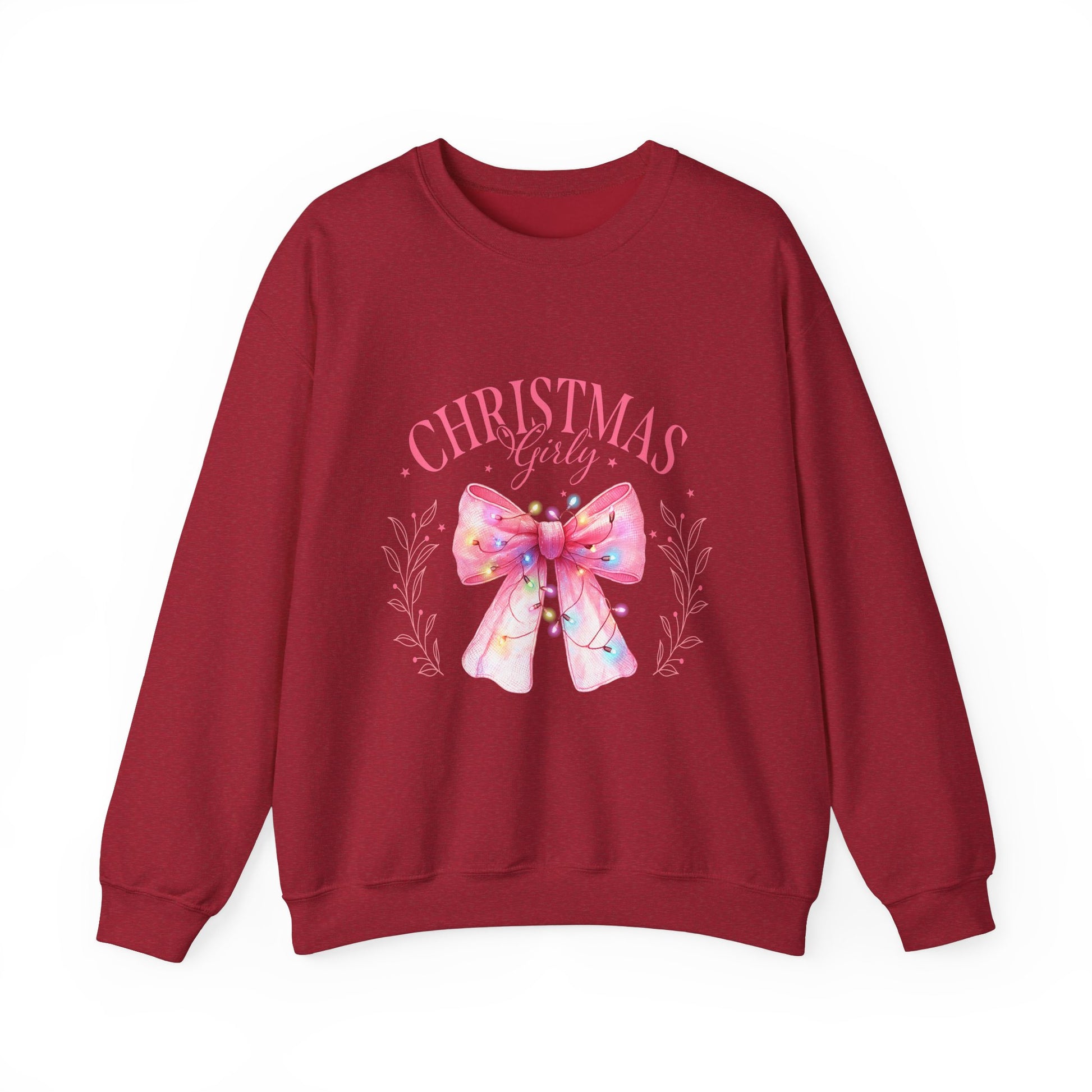Christmas Girly Bow Sweatshirt - Nefty Creations