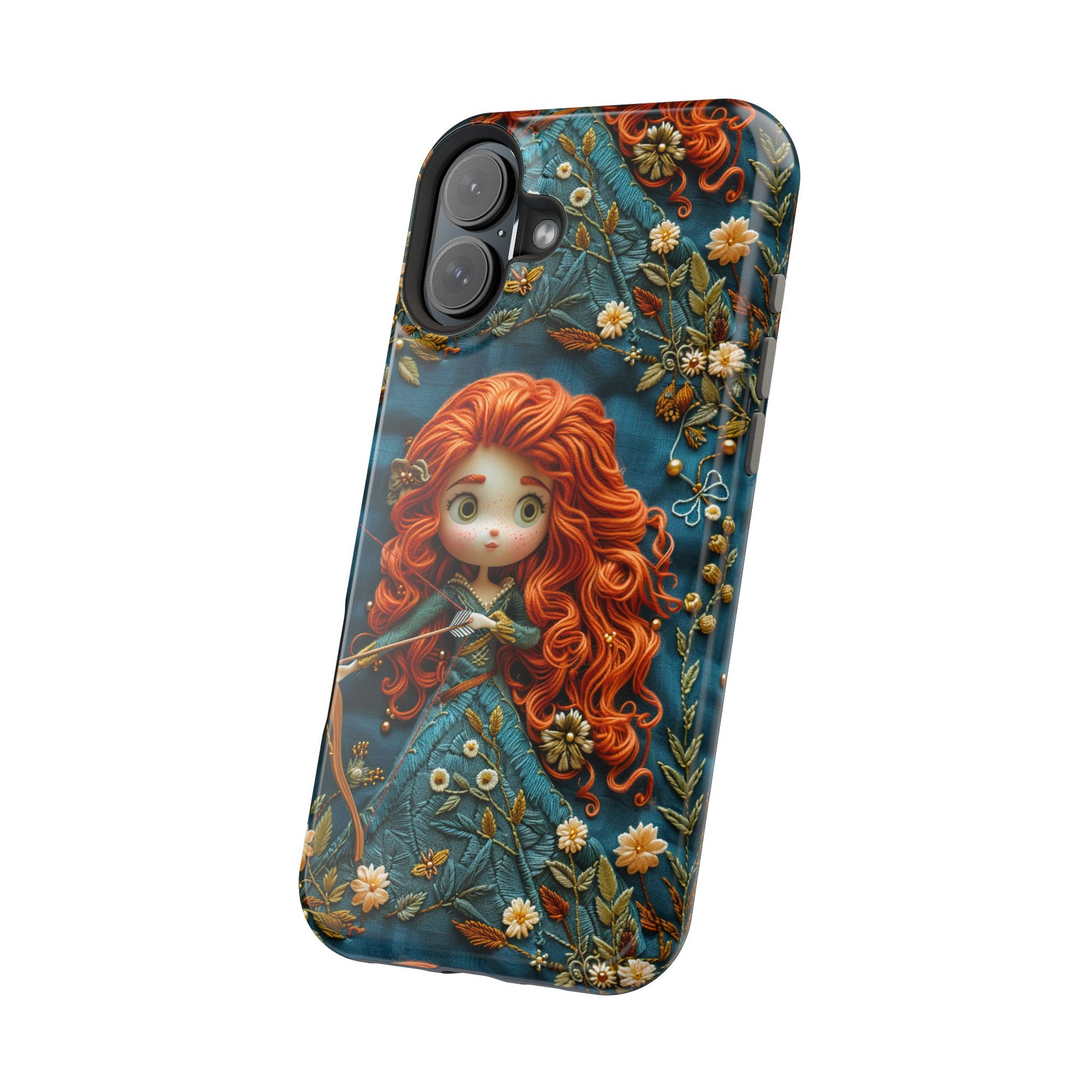 Whimsical Princess Magnetic Tough Case - Floral Design for iPhone - Nefty Creations