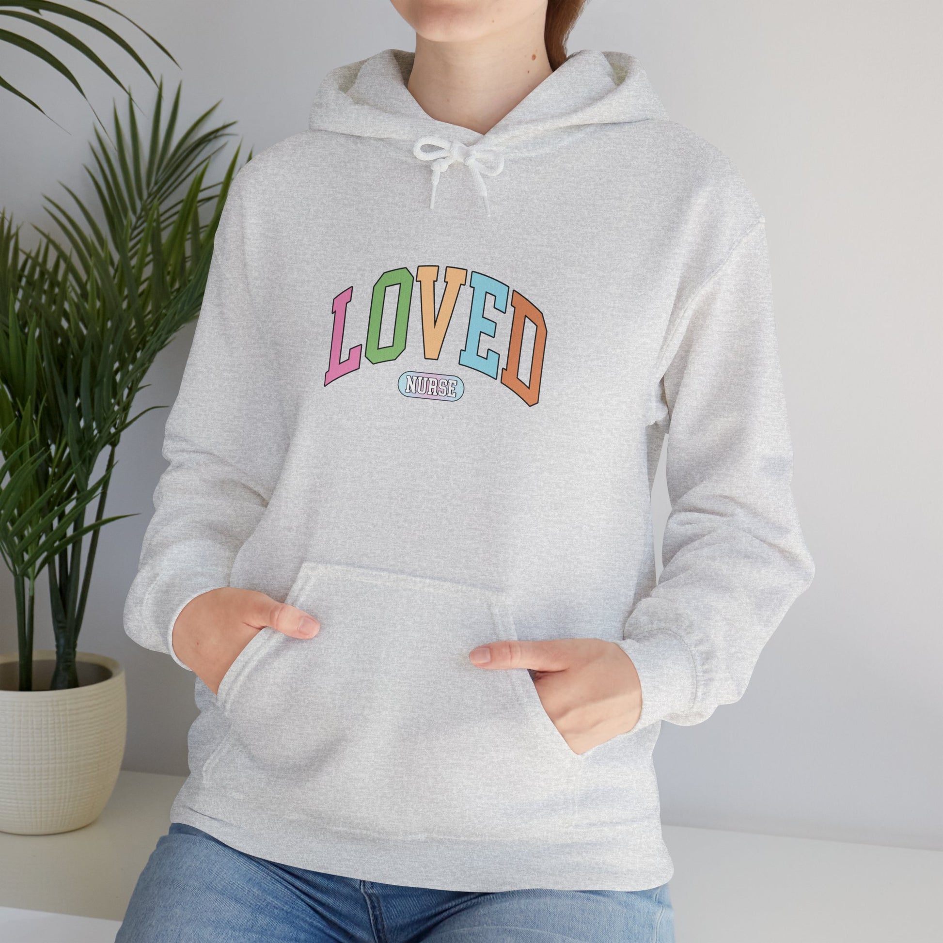 Loved Nurse Heavy Blend Hoodie - Cozy Comfort for Everyday Love - Nefty Creations