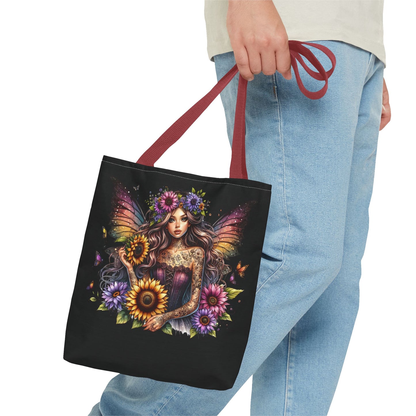 Gothic Fantasy Floral Tote Bag - Perfect for Everyday Use