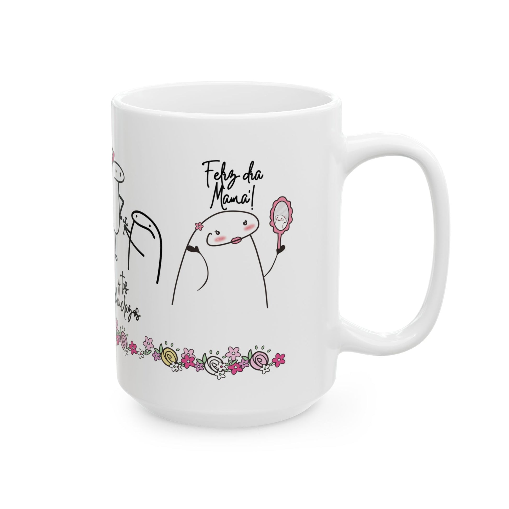 Mother's Day Ceramic Mug, Taza para el Dia de las madres, Gift for Mom, Spanish Coffee Cup, Mother's Day Gift, 11oz, 15oz Mug - Nefty Creations