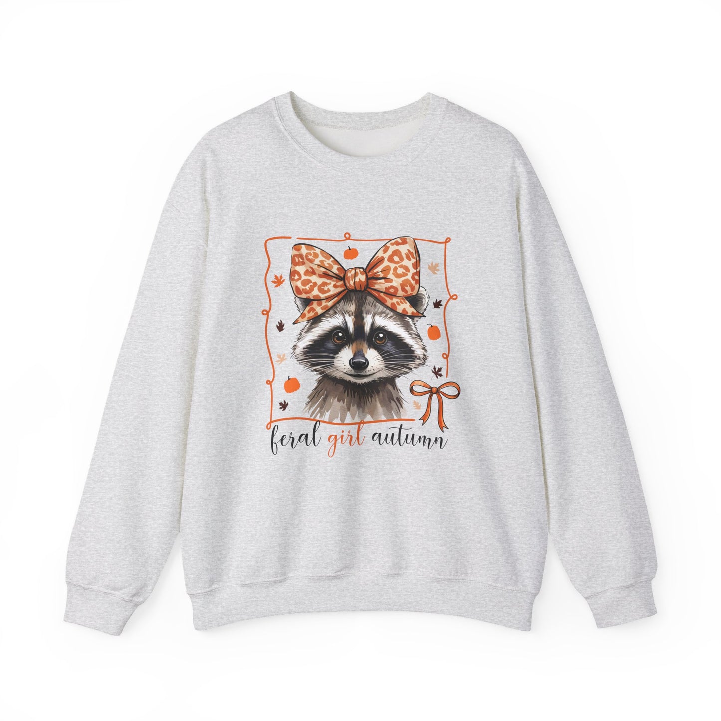 Coquette Feral Raccoon Sweatshirt| Nefty Creations - Nefty Creations