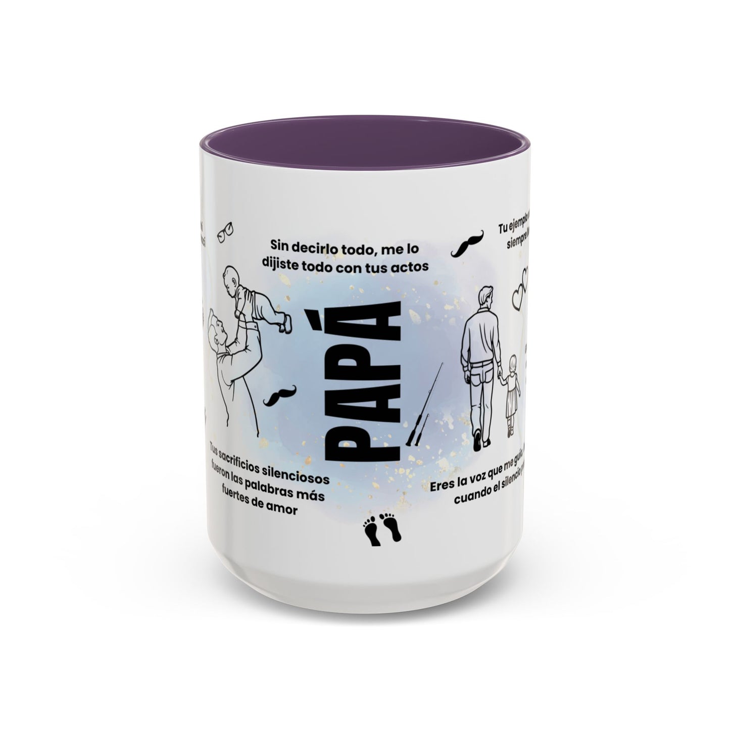 Papá Coffee Mug - Unique Dad Gift for Father's Day, Birthday, or Inspirational Moments, Black Accent Ceramic Cup - Nefty Creations