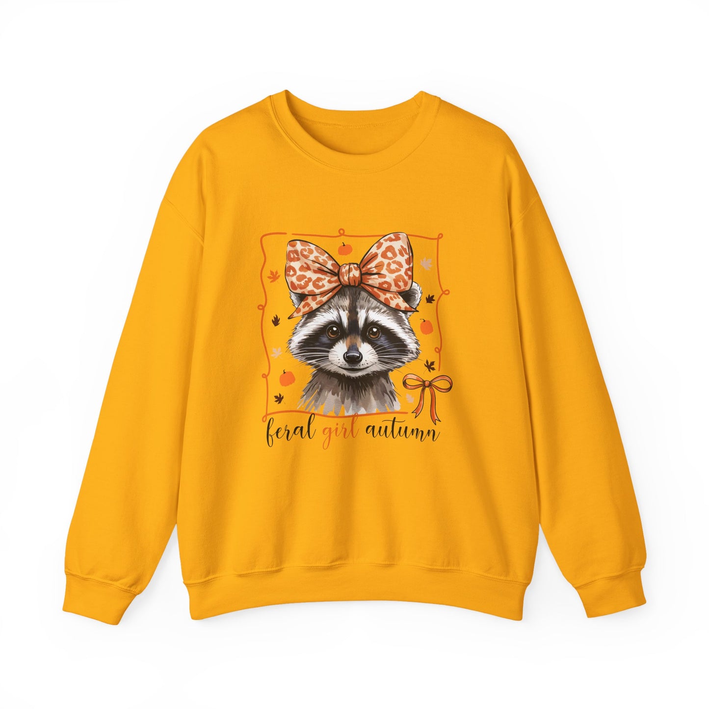 Coquette Feral Raccoon Sweatshirt| Nefty Creations - Nefty Creations