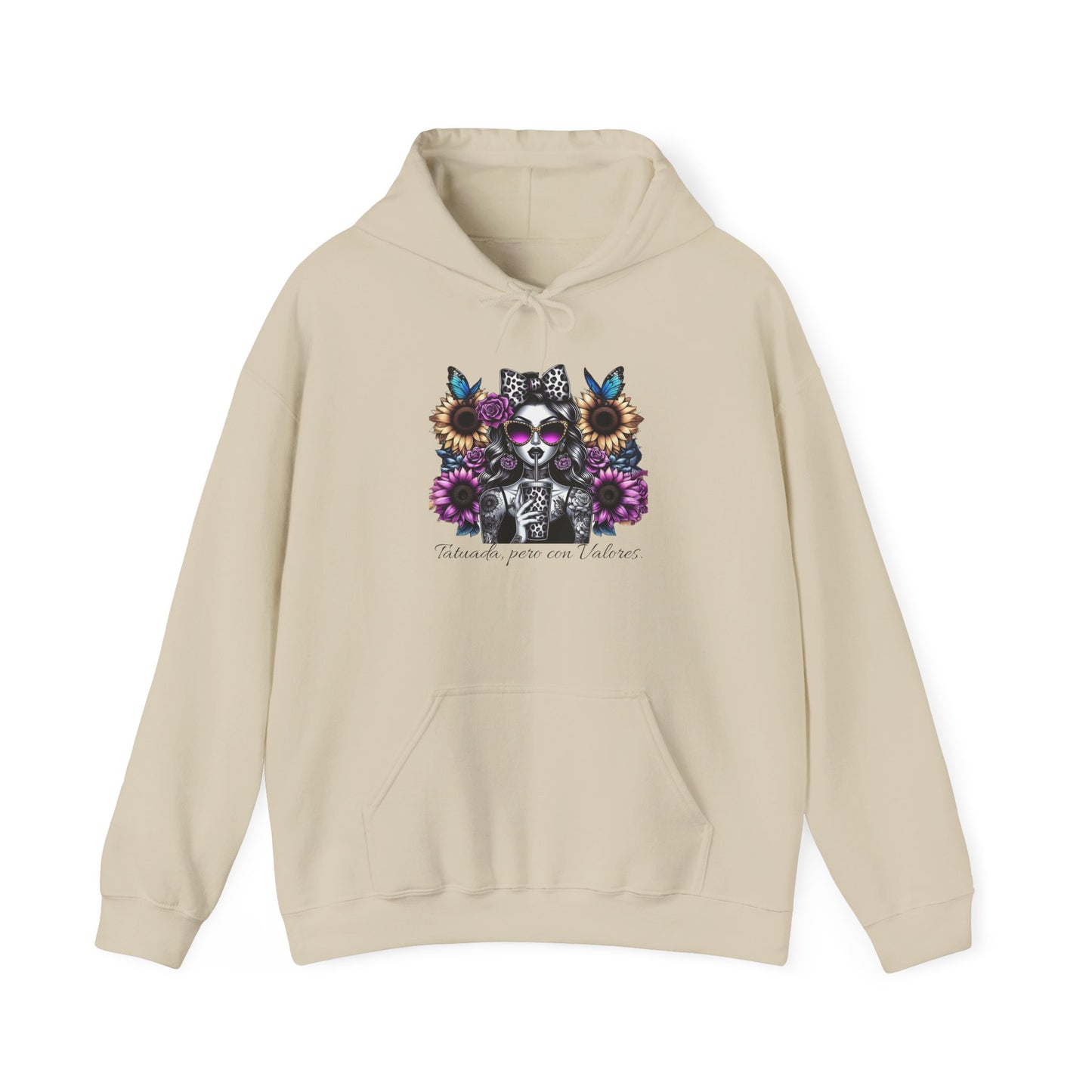 Hooded Sweatshirt - ''TATUADA pero con Valores''