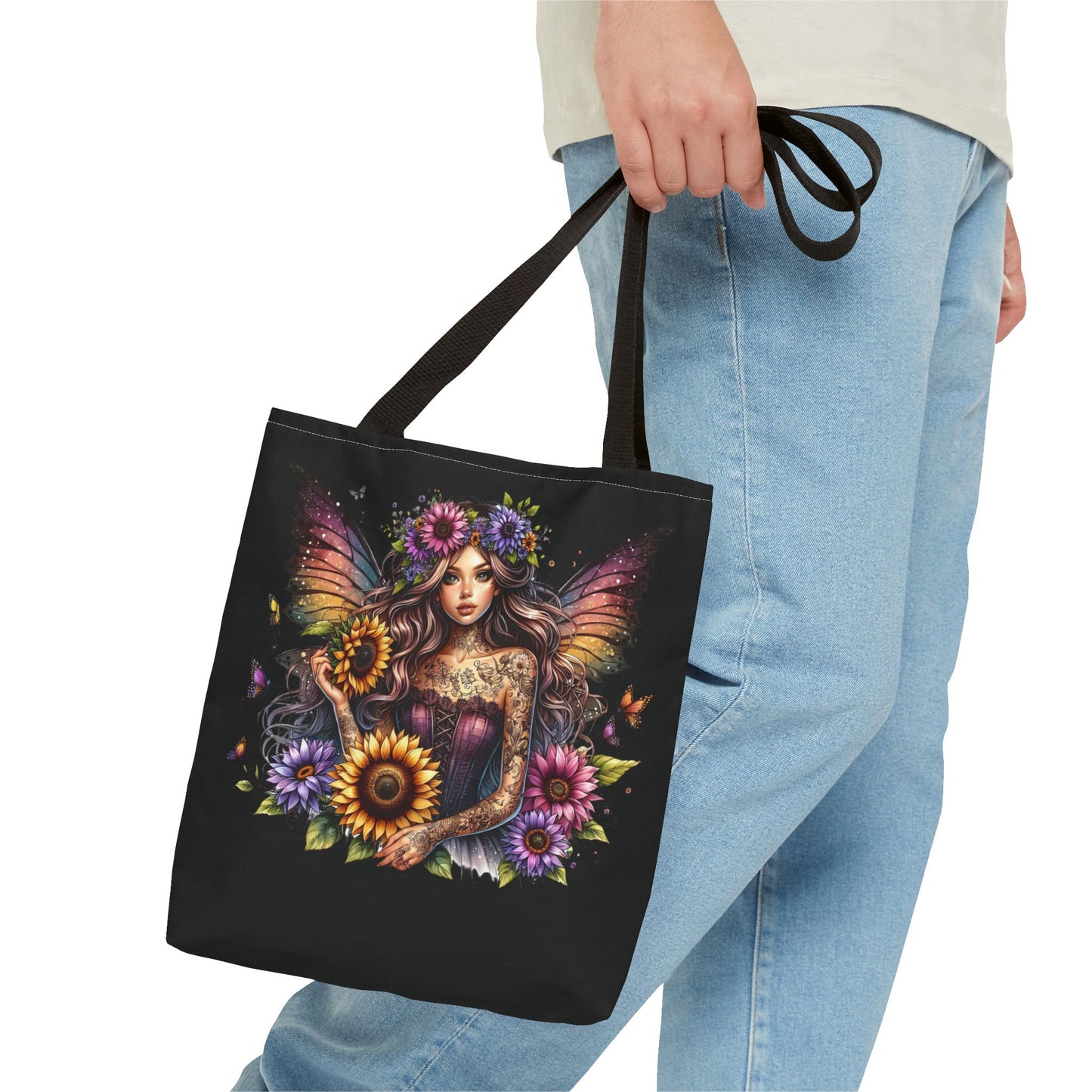 Gothic Fantasy Floral Tote Bag - Perfect for Everyday Use