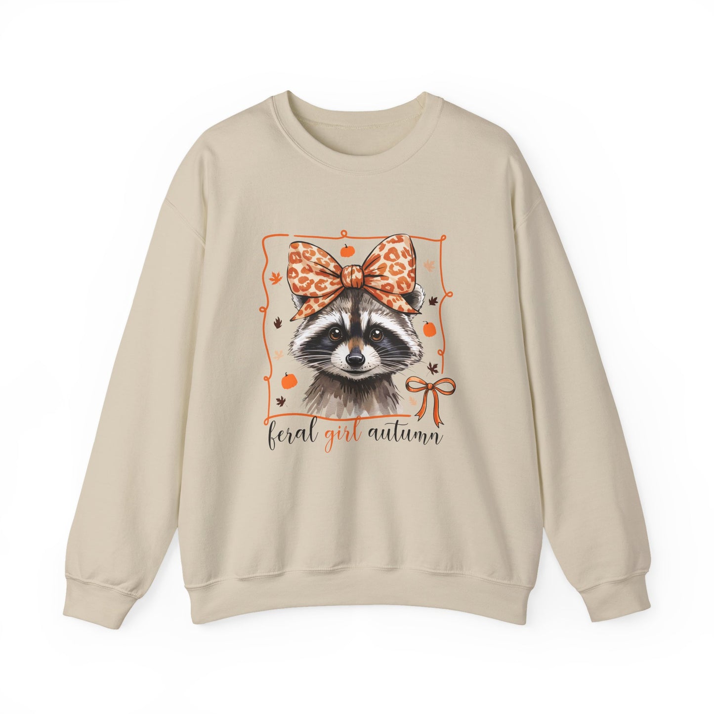 Coquette Feral Raccoon Sweatshirt| Nefty Creations - Nefty Creations