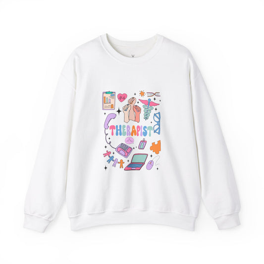 Therapist Crewneck Sweatshirt – Cozy UNISEX Design for Mental Health Advocates - Nefty Creations