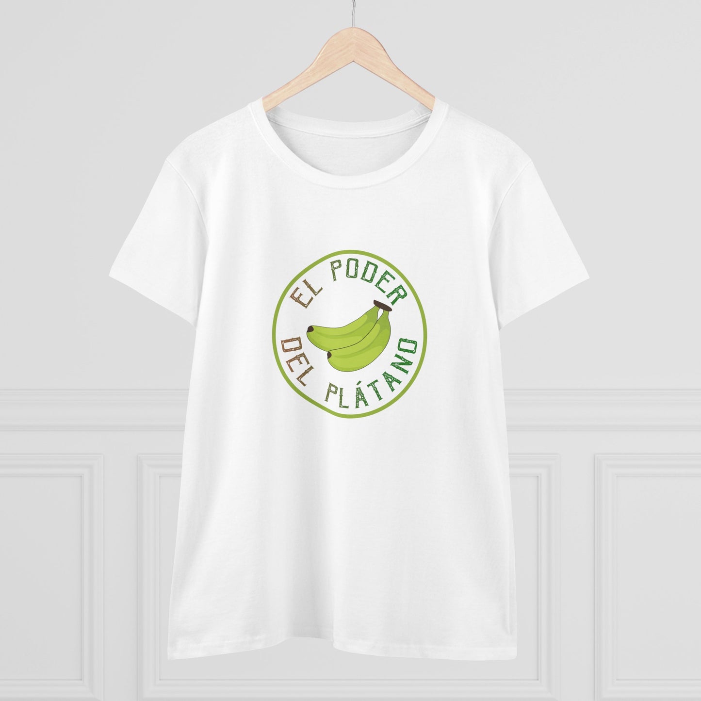 Eco-Friendly Women's Tee - "El Poder del Plátano" Design - Nefty Creations