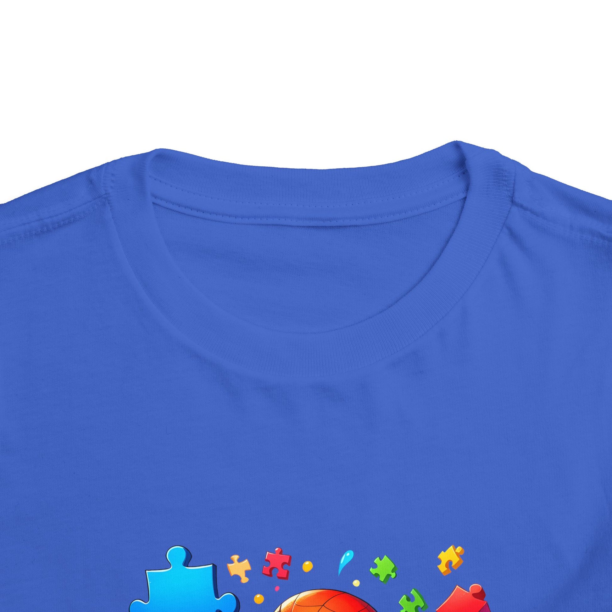 Toddler Spiderman Short Sleeve Tee - Autism Awareness Colorful Puzzle Splash Design - Nefty Creations