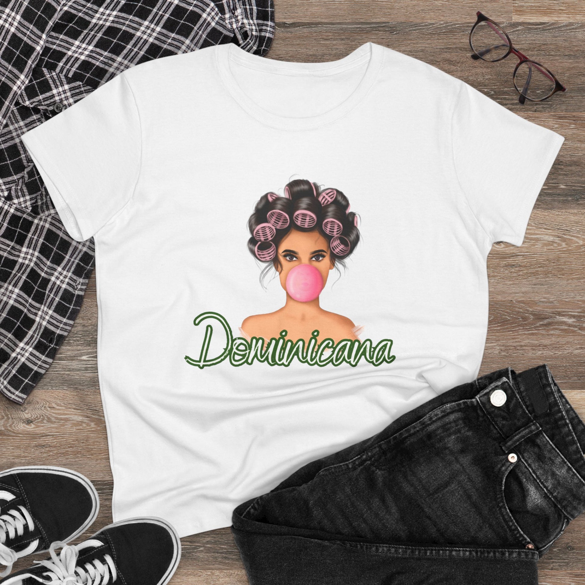 Dominicana Women's Midweight Cotton Tee - Fun & Stylish Casual Wear - Nefty Creations