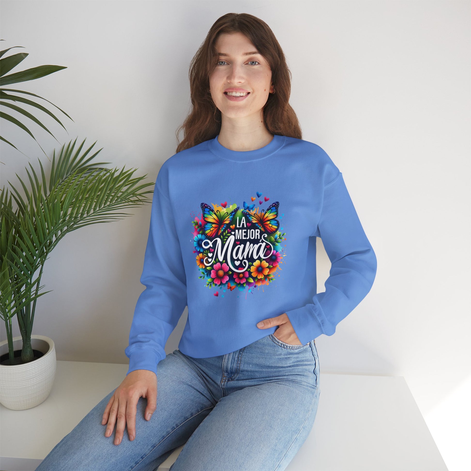 Colorful Butterfly Mom Sweatshirt - Nefty Creations