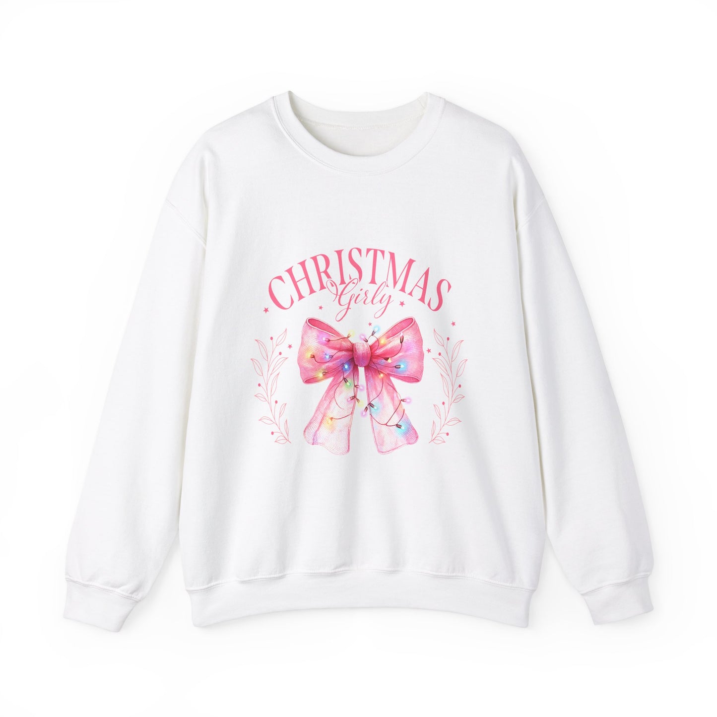 Christmas Girly Bow Sweatshirt - Nefty Creations