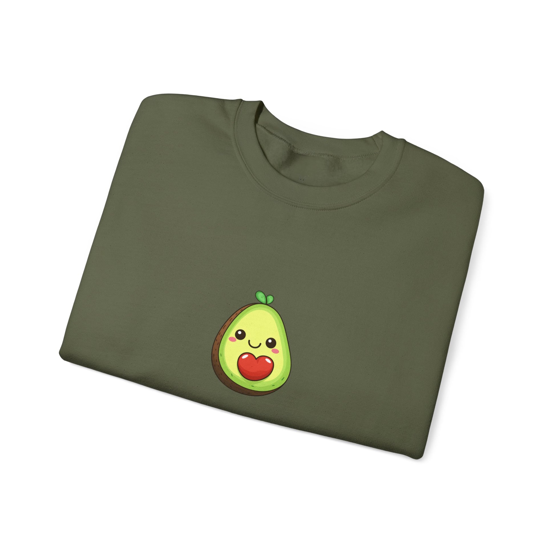 Cute Avocado Valentines Day Crewneck Sweatshirt - Nefty Creations