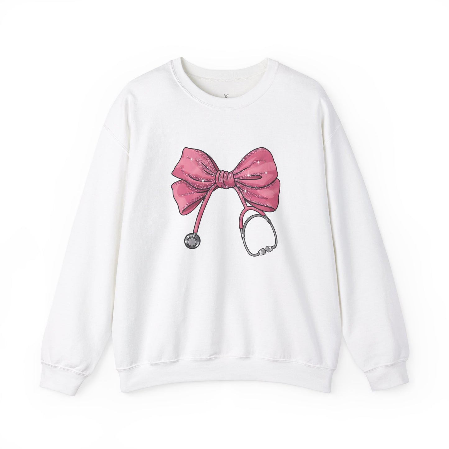 Nurse Life Crewneck Sweatshirt with Bow Design - Nefty Creations