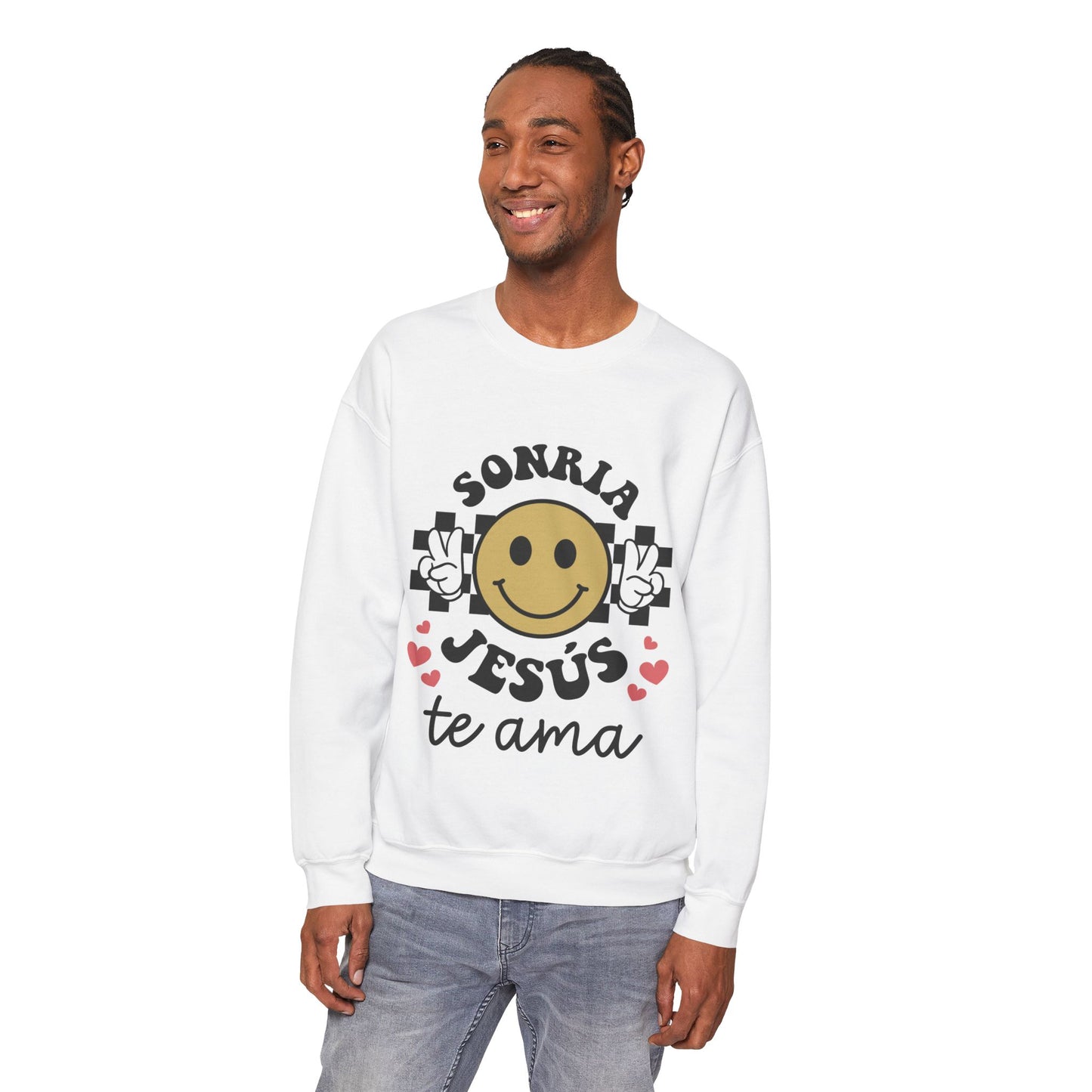 Joyful Faith Sweatshirt - Unisex Heavy Blend with Smile Graphic