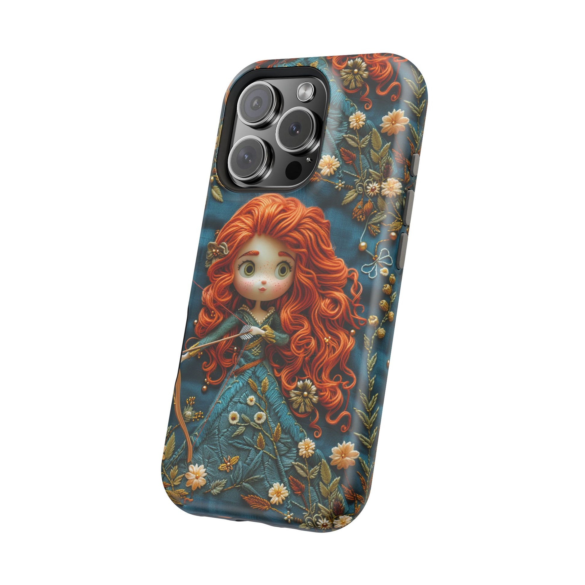 Whimsical Princess Magnetic Tough Case - Floral Design for iPhone - Nefty Creations