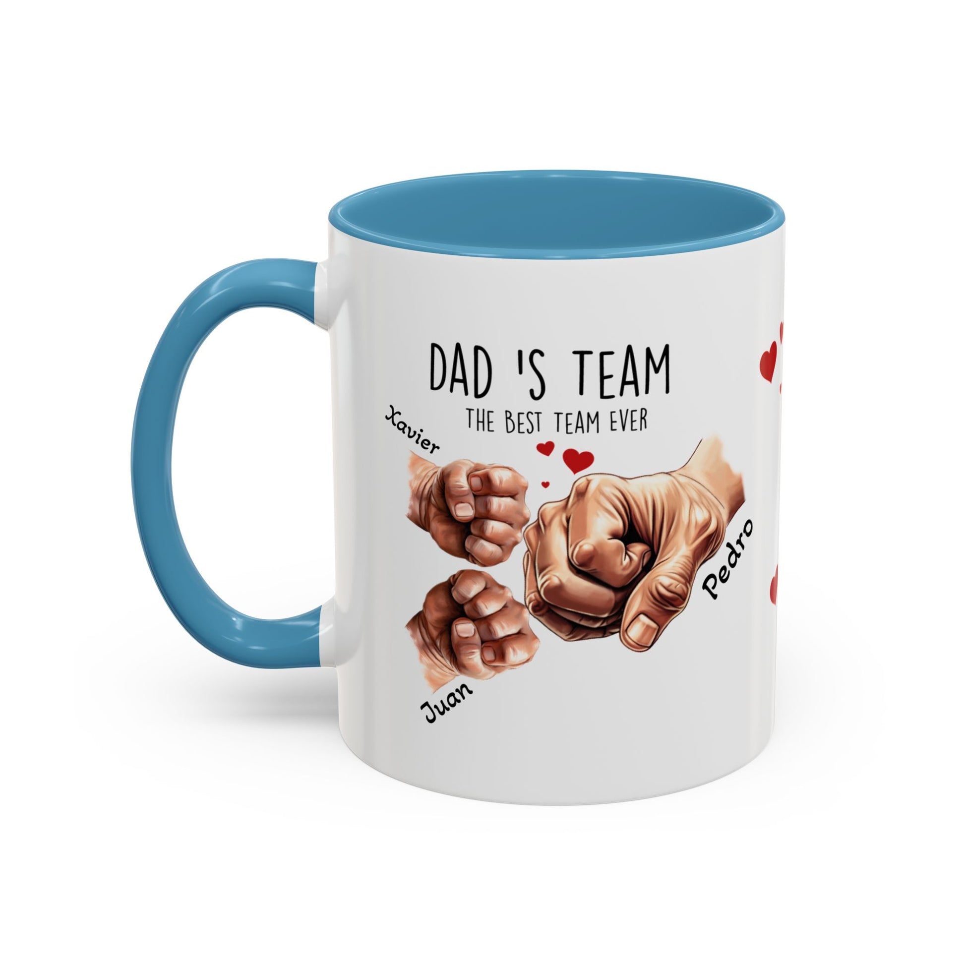 Personalized Dad's Team Coffee Mug, Gifts for Dad, Father's Day Mug, Family Keepsake, Unique Coffee Cup - Nefty Creations