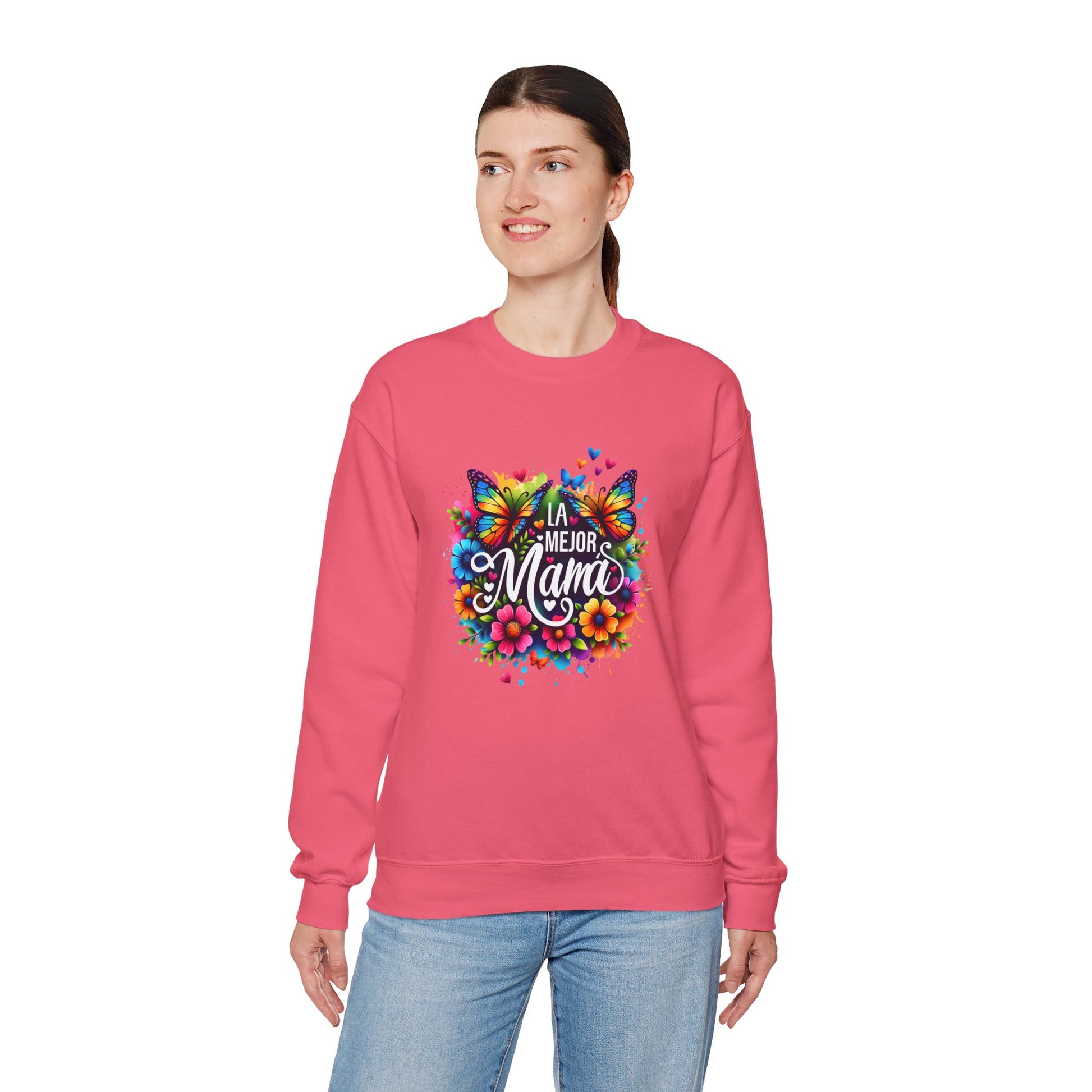 Colorful Butterfly Mom Sweatshirt - Nefty Creations