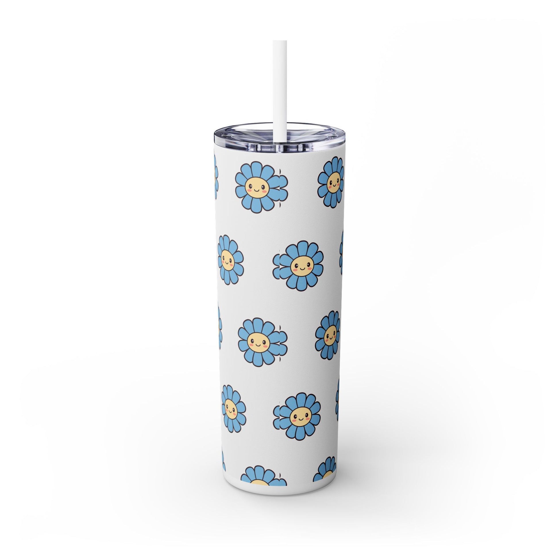 Cheerful Daisy Skinny Tumbler | Cute Floral Drinkware, 20oz, Travel Mug, Eco-Friendly, Summer Vibes, Gift for Her - Nefty Creations