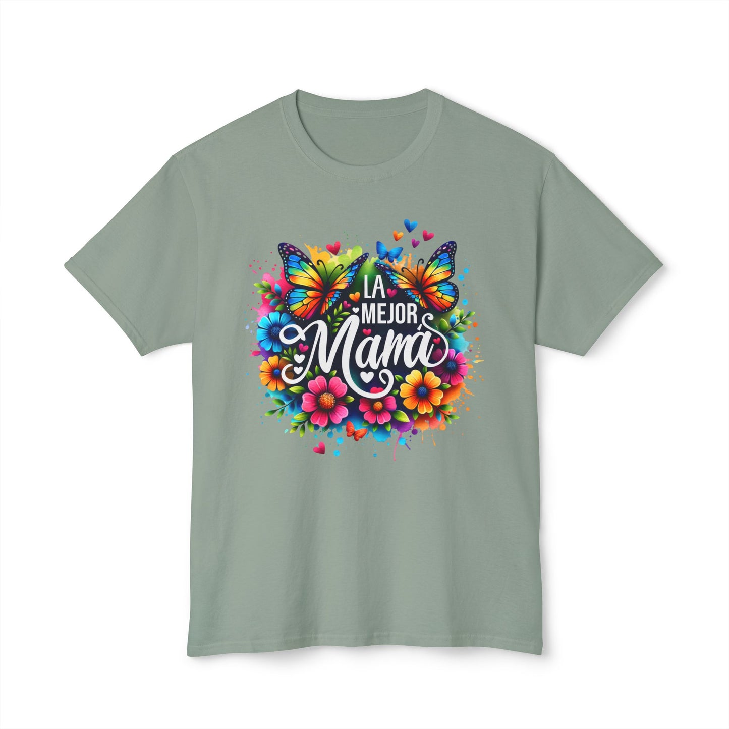 Floral 'La Mejor Mama' T-Shirt | Vibrant Unisex HD Cotton™ Tee for Moms