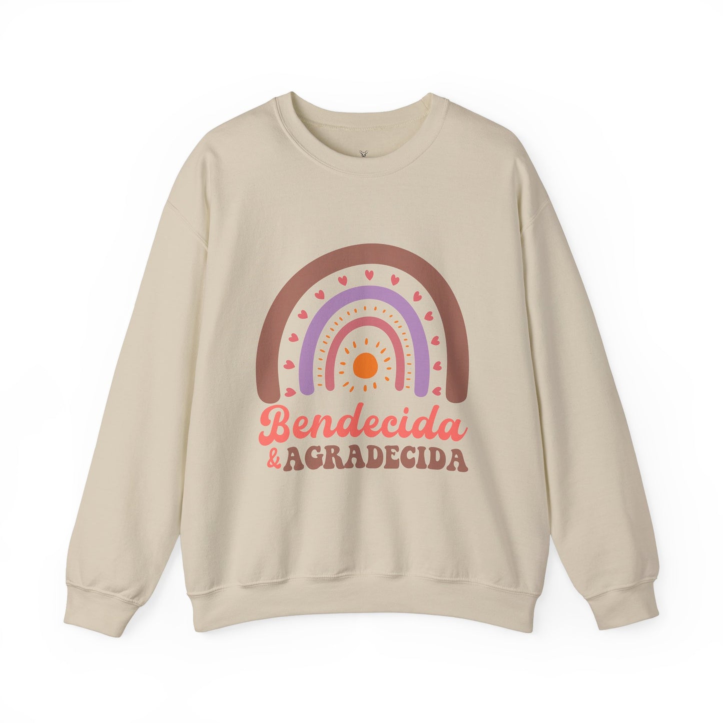 Bendecida & Agradecida Crewneck Sweatshirt - Cozy Unisex Sweater with Positive Vibes - Nefty Creations