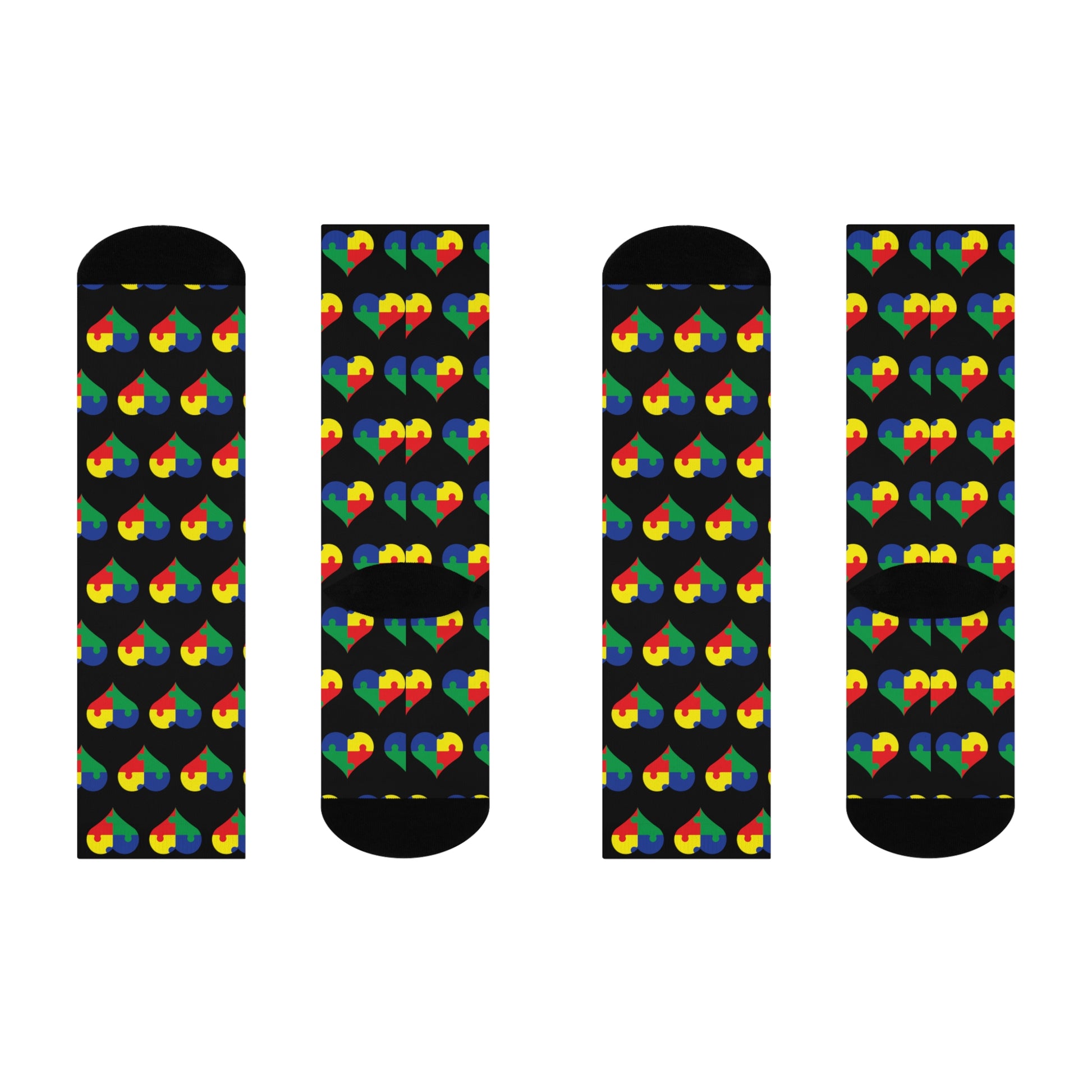 Colorful Heart Socks - Nefty Creations