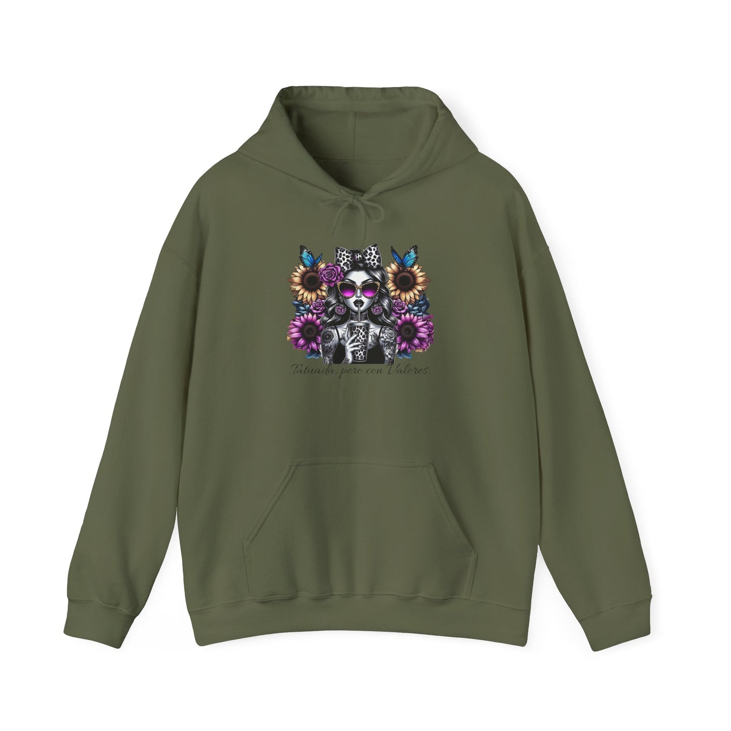 Hooded Sweatshirt - ''TATUADA pero con Valores''