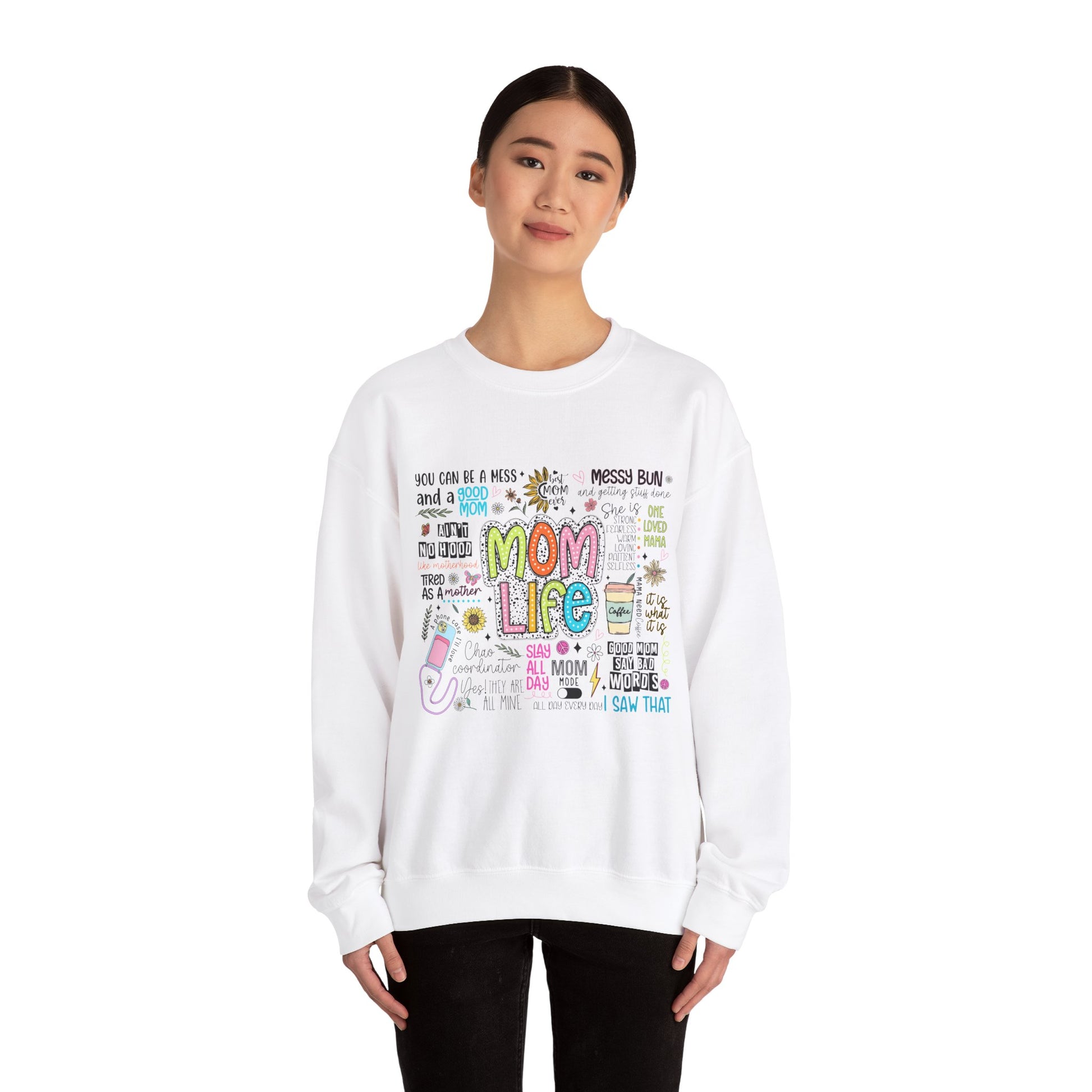 Mom Life Crewneck Sweatshirt - Nefty Creations