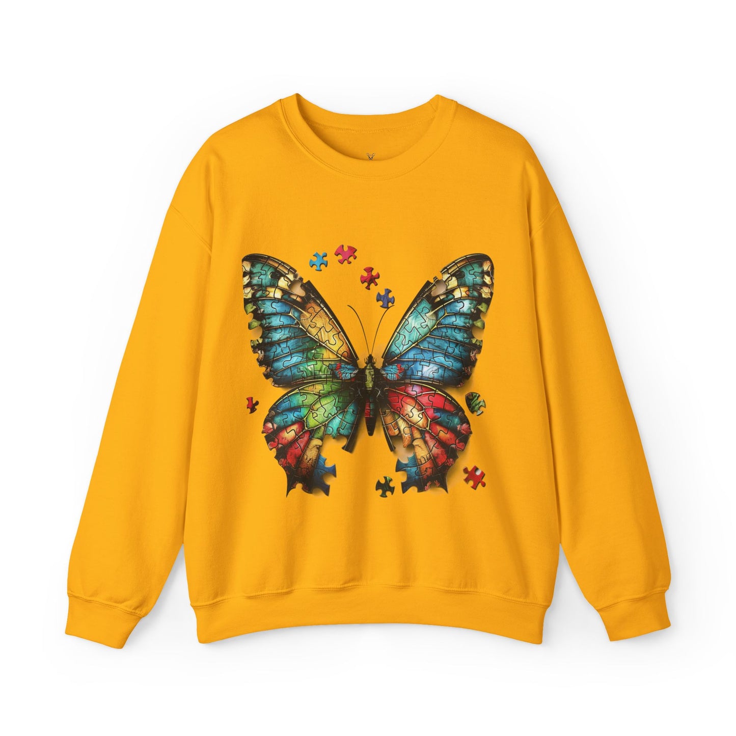 Butterfly Autism Sweatshirt: Unisex Heavy Blend - Autism Awareness - Nefty Creations