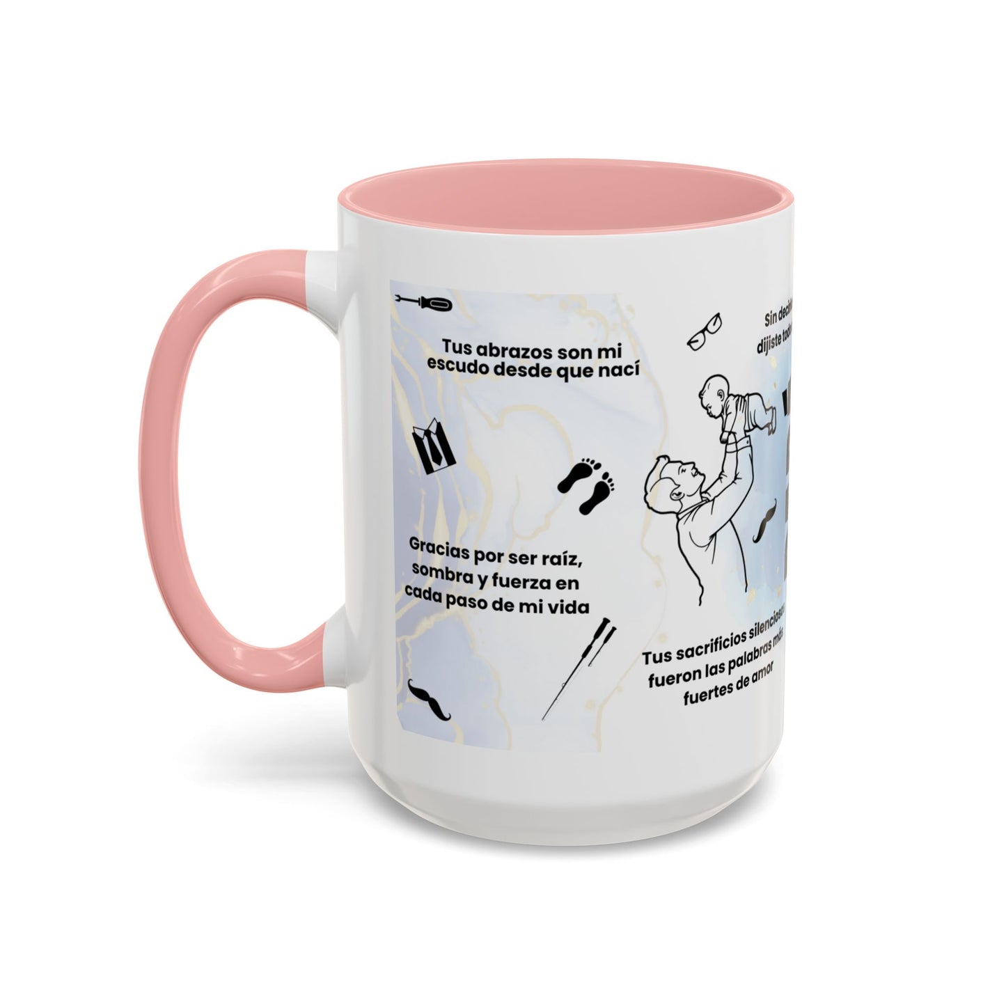 Papá Coffee Mug - Unique Dad Gift for Father's Day, Birthday, or Inspirational Moments, Black Accent Ceramic Cup - Nefty Creations