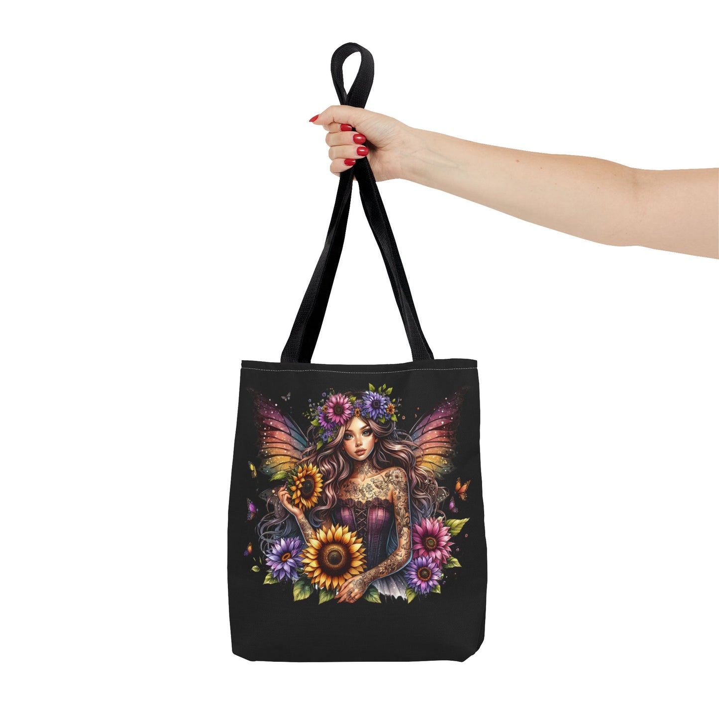 Gothic Fantasy Floral Tote Bag - Perfect for Everyday Use