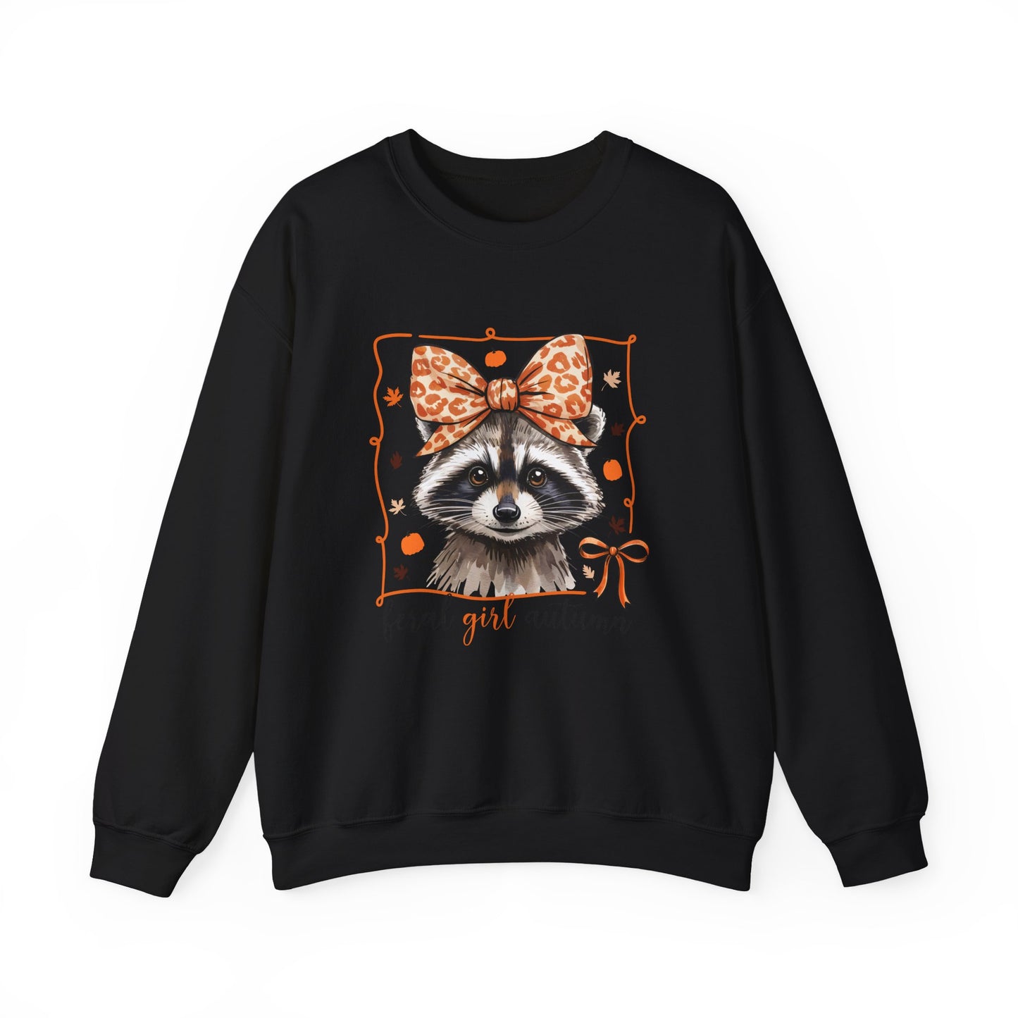 Coquette Feral Raccoon Sweatshirt| Nefty Creations - Nefty Creations