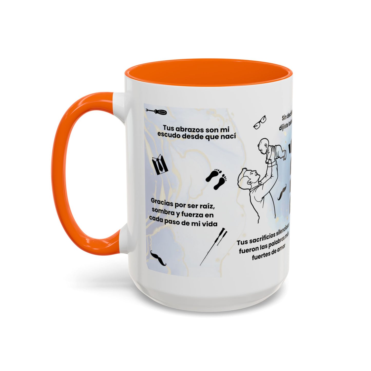 Papá Coffee Mug - Unique Dad Gift for Father's Day, Birthday, or Inspirational Moments, Black Accent Ceramic Cup - Nefty Creations