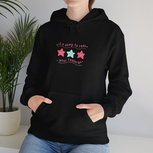 It's Okay to Feel Unisex Heavy Blend™ Hooded Sweatshirt - Nefty Creations