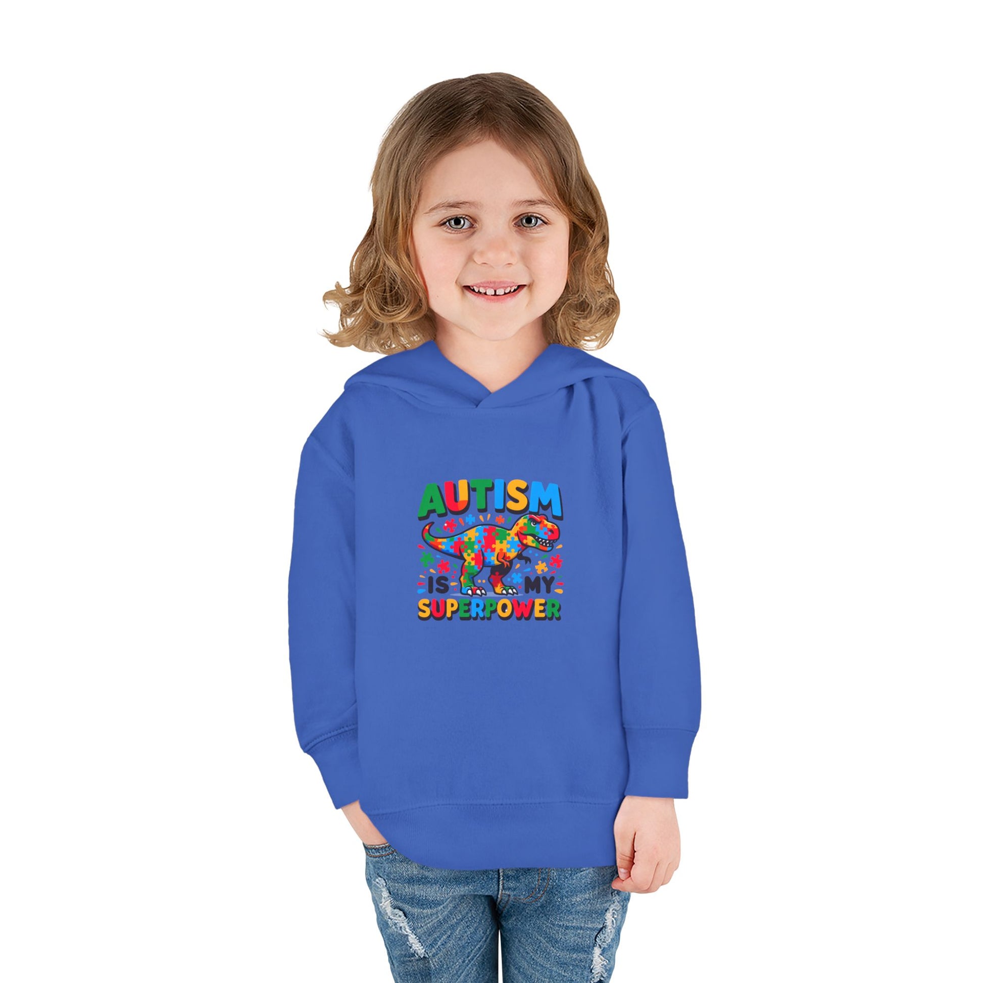Autism Awareness Toddler Fleece Hoodie - 'Autism is My Superpower' - Nefty Creations