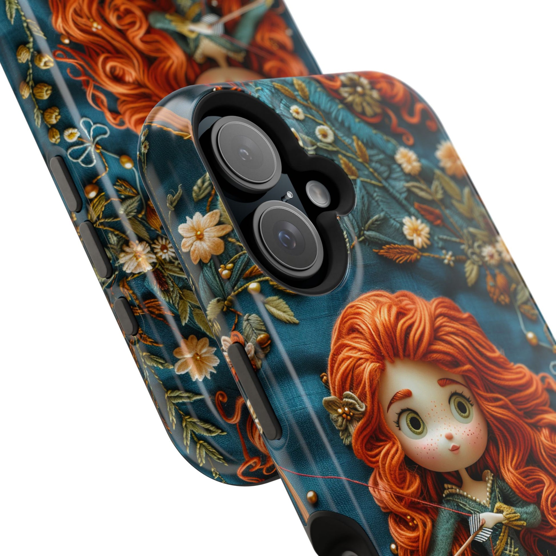 Whimsical Princess Magnetic Tough Case - Floral Design for iPhone - Nefty Creations