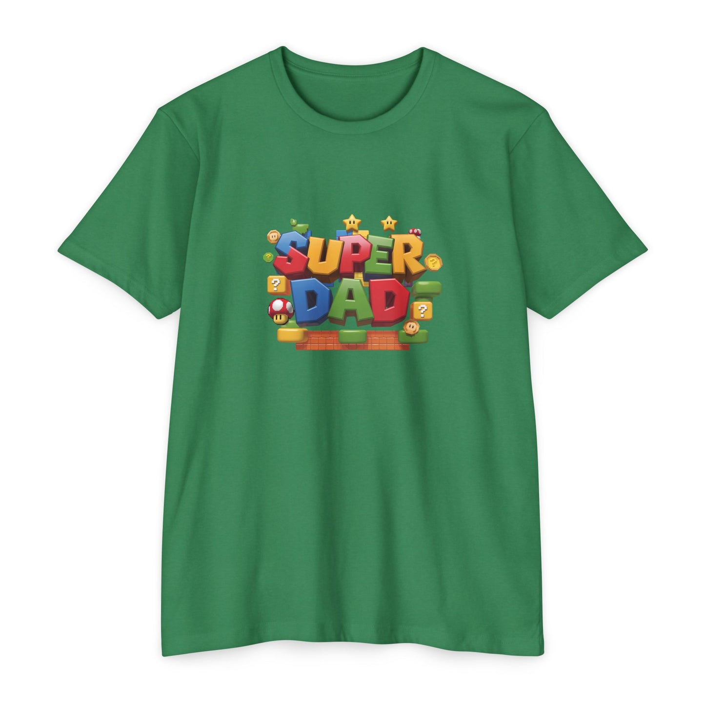 Super Dad T-Shirt | Unisex CVC Jersey Tee, Father's Day Gift, Dad Shirt, Family Matching, Casual Wear, Superhero Dad Apparel - Nefty Creations