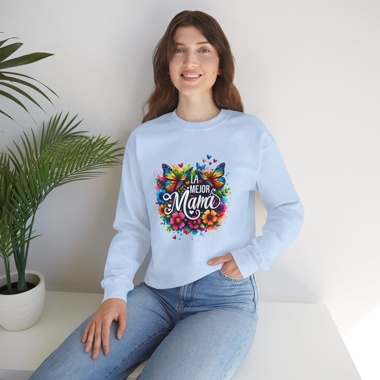 Colorful Butterfly Mom Sweatshirt - Nefty Creations