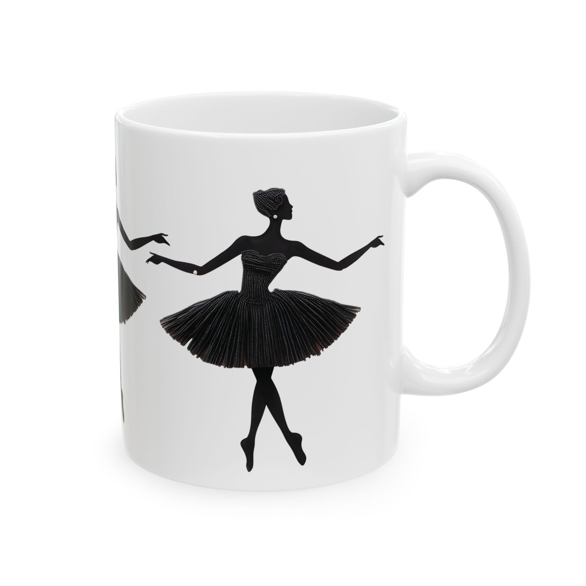 Elegant Ballerina Ceramic Mug – Perfect for Dance Lovers - Nefty Creations