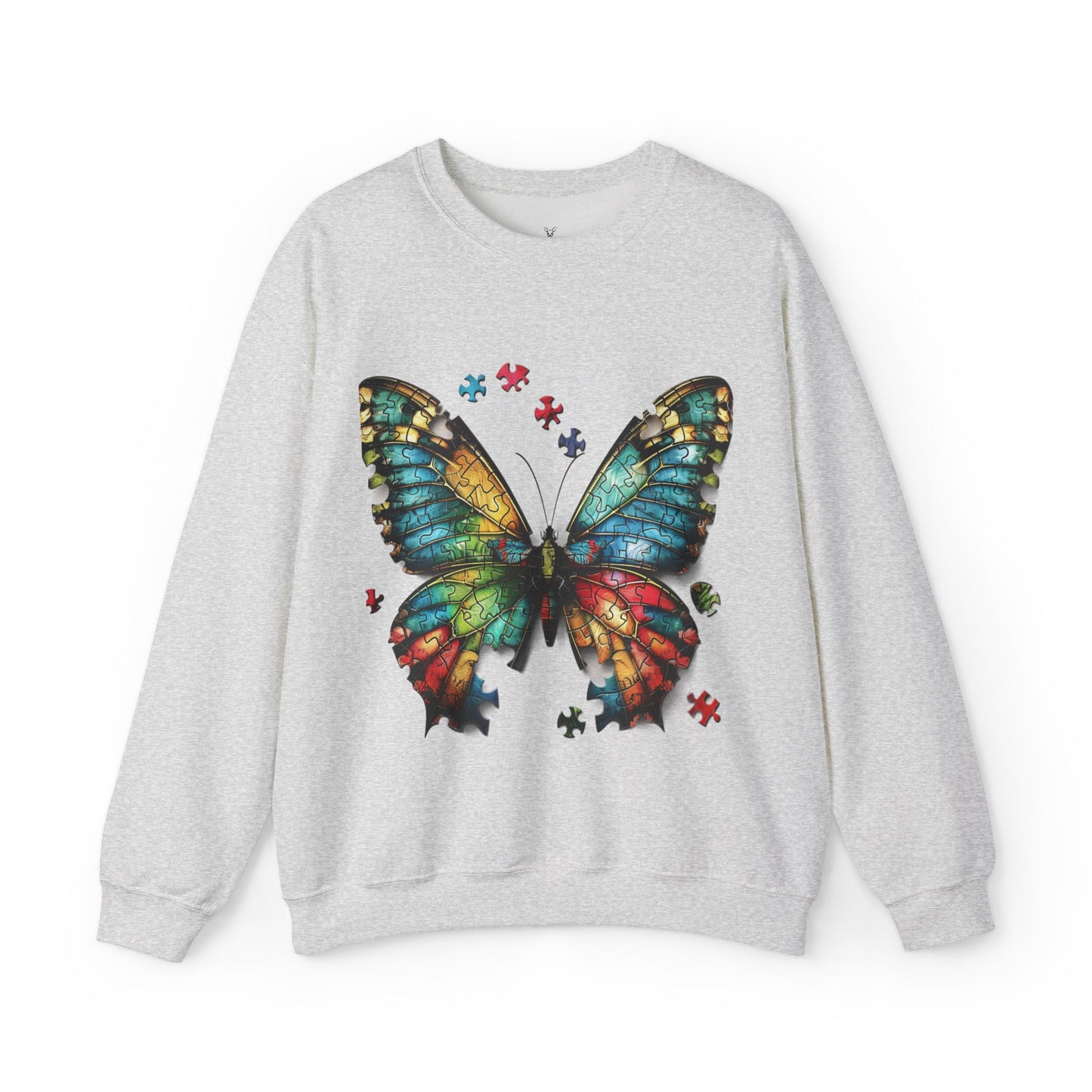 Butterfly Autism Sweatshirt: Unisex Heavy Blend - Autism Awareness - Nefty Creations